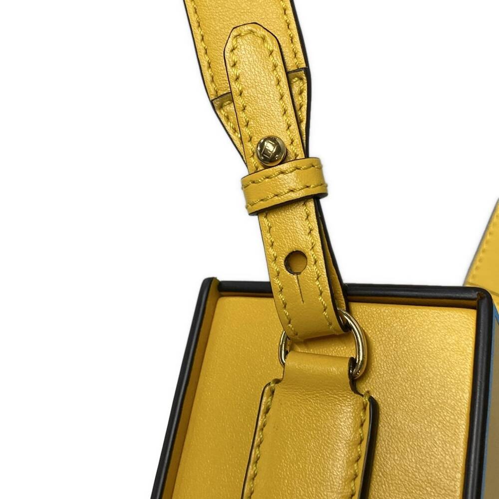 Fendi Pack Shoulder Bag 8BT339 Yellow Light Blue - Picture 11 of 15
